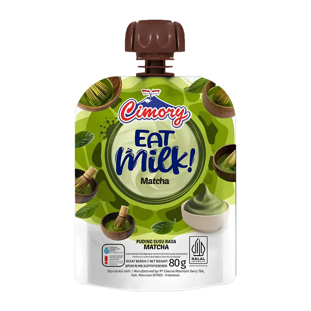 Pudding Sữa Vị Trà Xanh, Eat Milk, Matcha Pudding (80g) - CIMORY