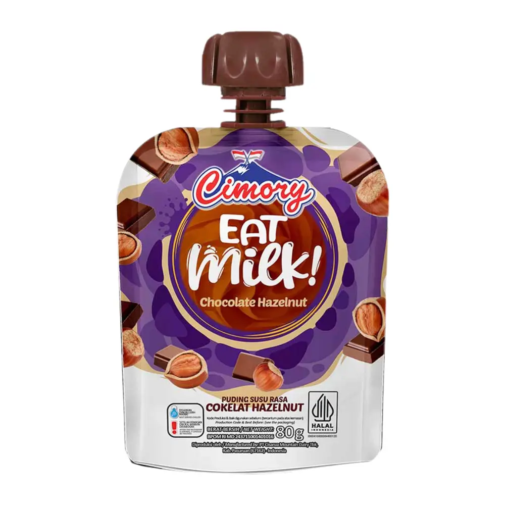 Pudding Sữa Vị Socola Hạt Phỉ, Eat Milk, Chocolate Hazelnut Pudding (80g) - CIMORY