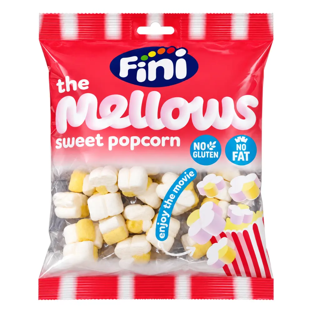 Kẹo Xốp Bắp Ngọt, The Mellows Sweet Popcorn (80g) - FINI