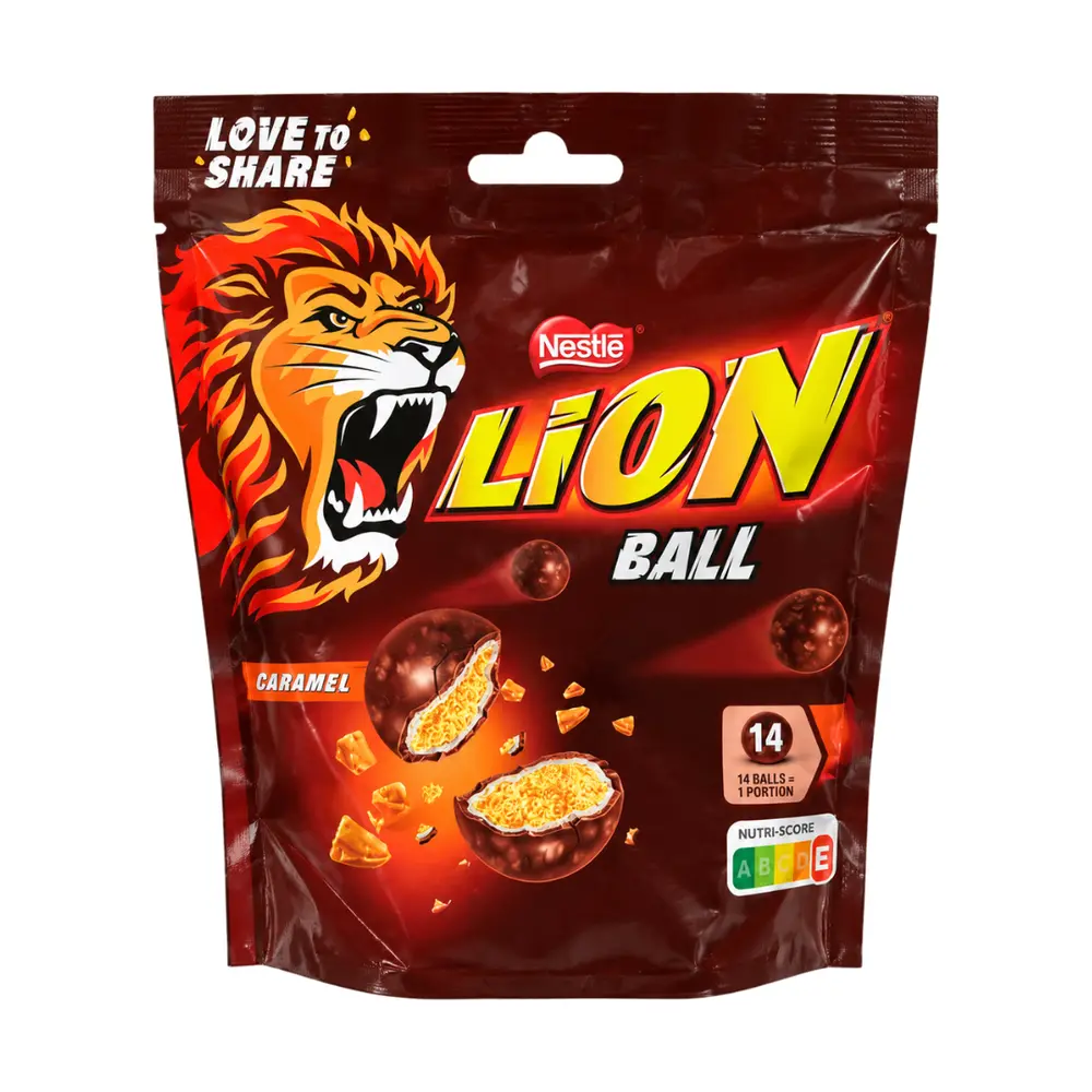 Socola Viên Nhân Caramen, Lion Ball, Caramel (130g) - NESTLE