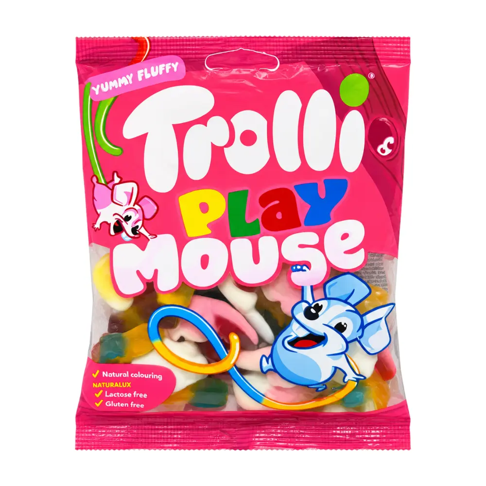 Kẹo Dẻo Trái Cây Hình Chuột, Play Mouse Fruit Flavoured Gummy (100g) - TROLLI