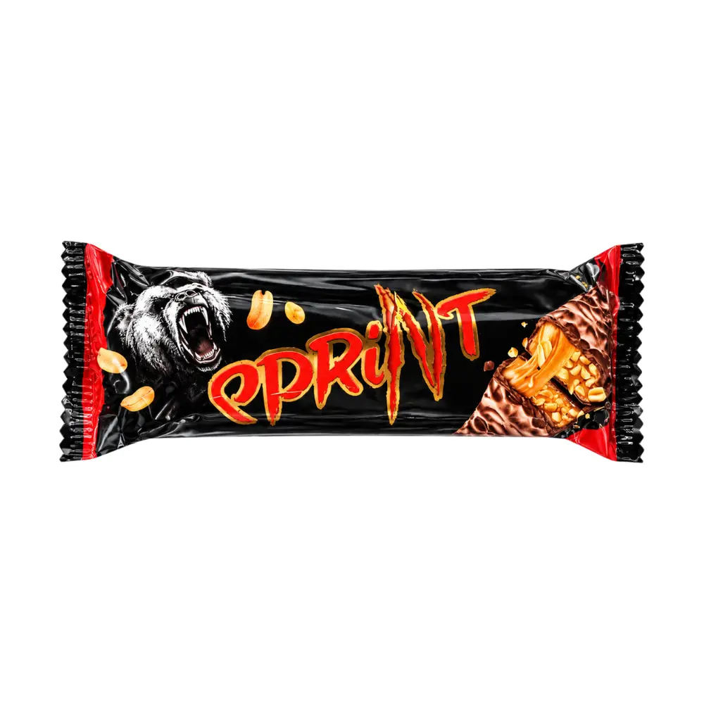 Socola Đậu Phộng Rang & Caramen Mềm, Sprint, Roasted Peanuts & Soft Caramel Chocolate Bar (50g) - KDV GROUP