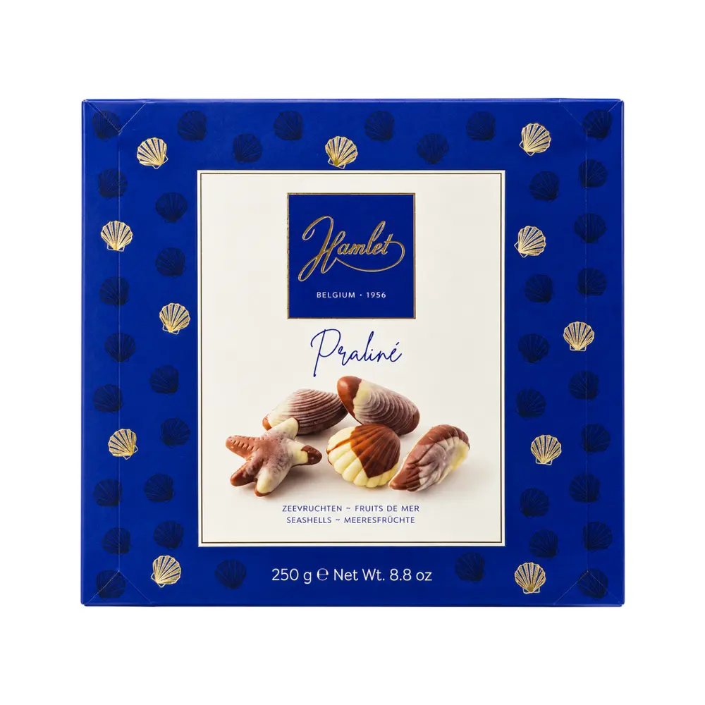 Socola Hình Vỏ Sò, Praline, Seashells Filled Chocolate Figures, 8.8 oz (250g) - HAMLET
