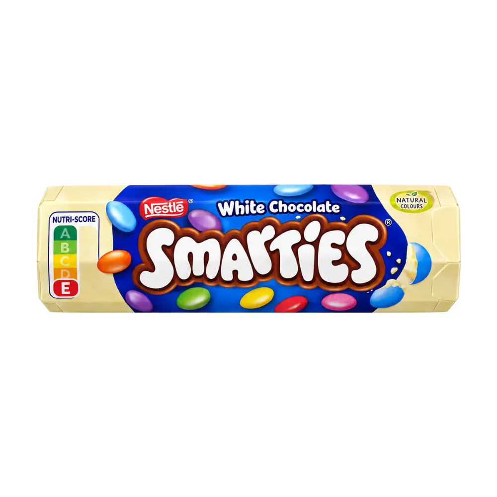 Kẹo Viên Socola Trắng, Smarties, White Chocolate (120g) - NESTLE
