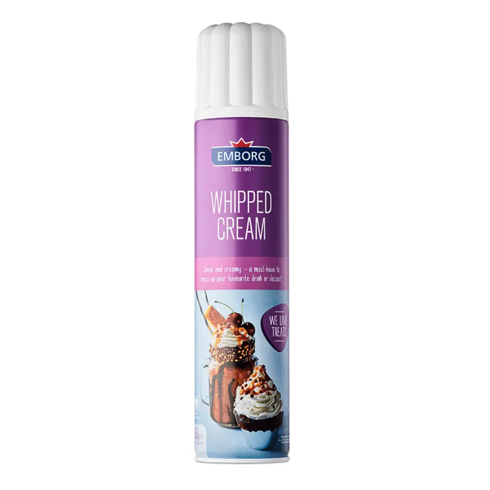 Kem Sữa Dạng Xịt, Whipped Cream Spray, 29% Milk Fat (250g) - EMBORG
