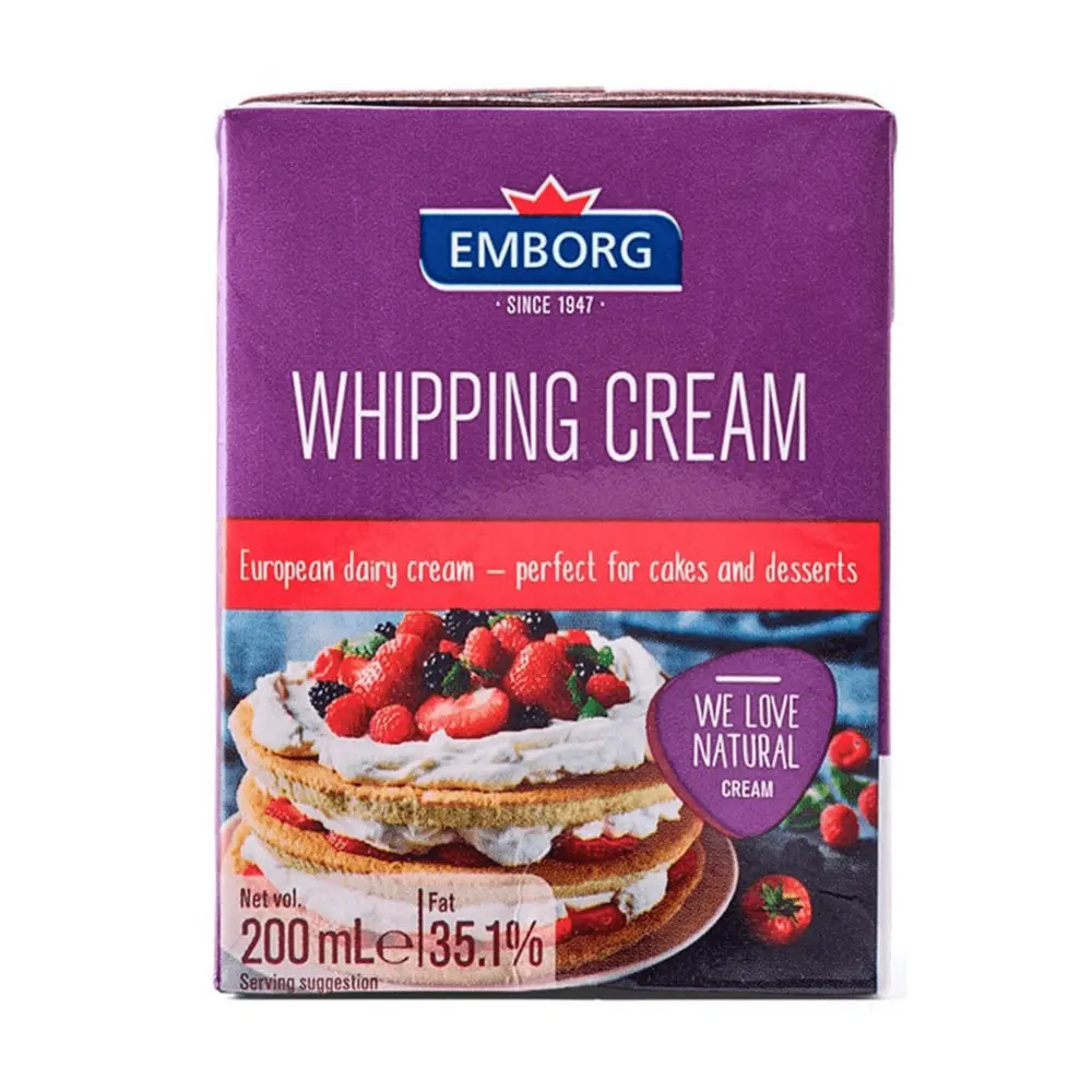 Kem Sữa, Whipping Cream, 35.1% Fat (200ml) - EMBORG