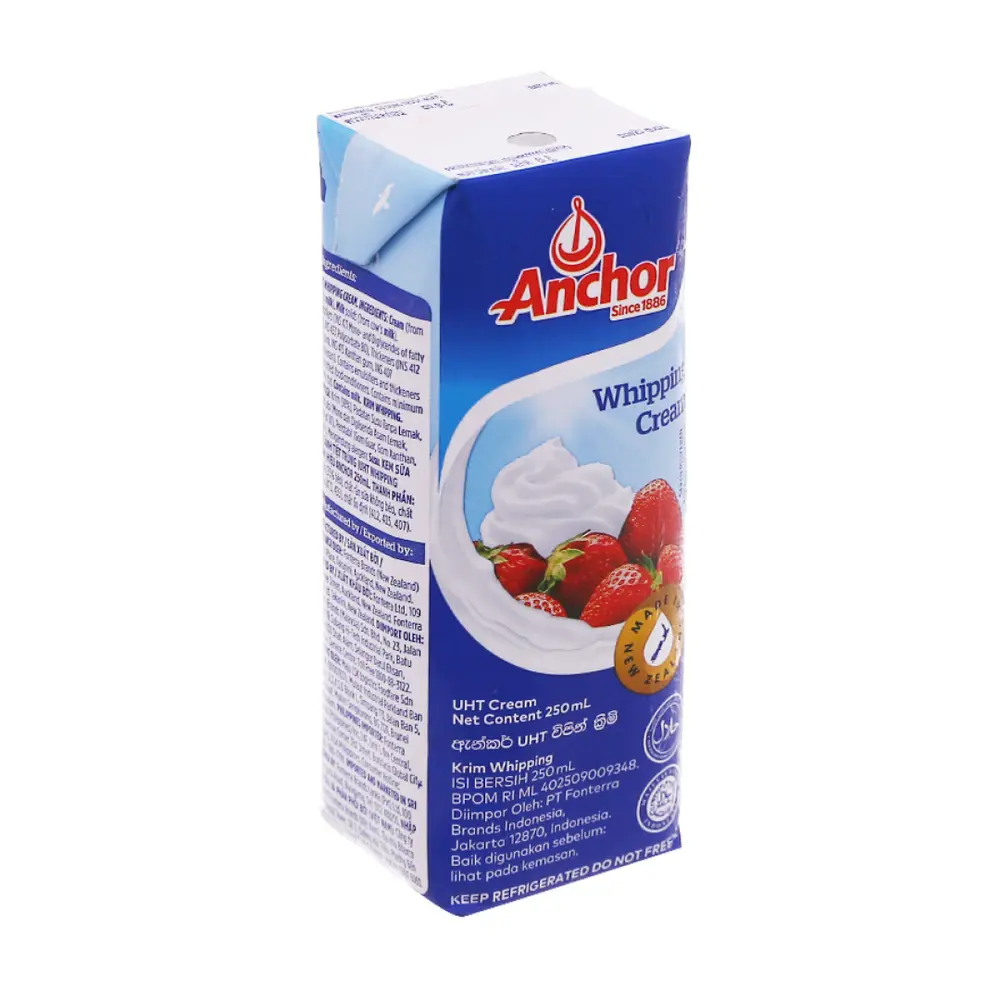 Kem Sữa Tươi Tiệt Trùng, Whipping Cream (250ml) - ANCHOR