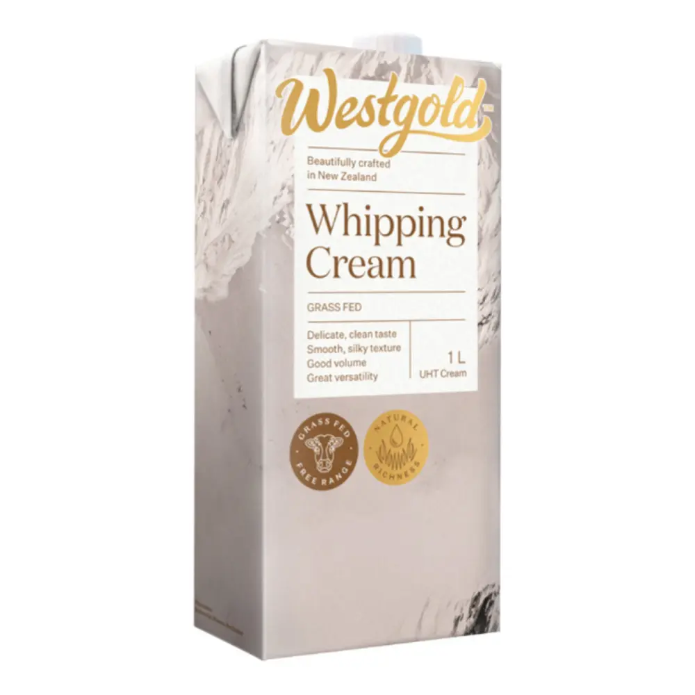 Kem Sữa Tiệt Trùng, New Zealand UHT Whipping Cream, Grass Fed (1L) - WESTGOLD