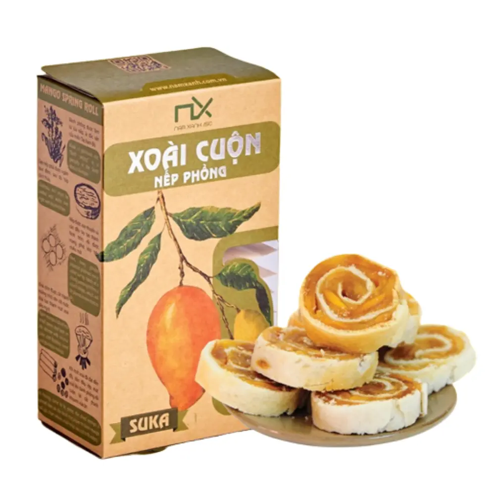 Xoài Cuộn Nếp Phồng, Mango Spring Rolls (100g) - NAM XANH
