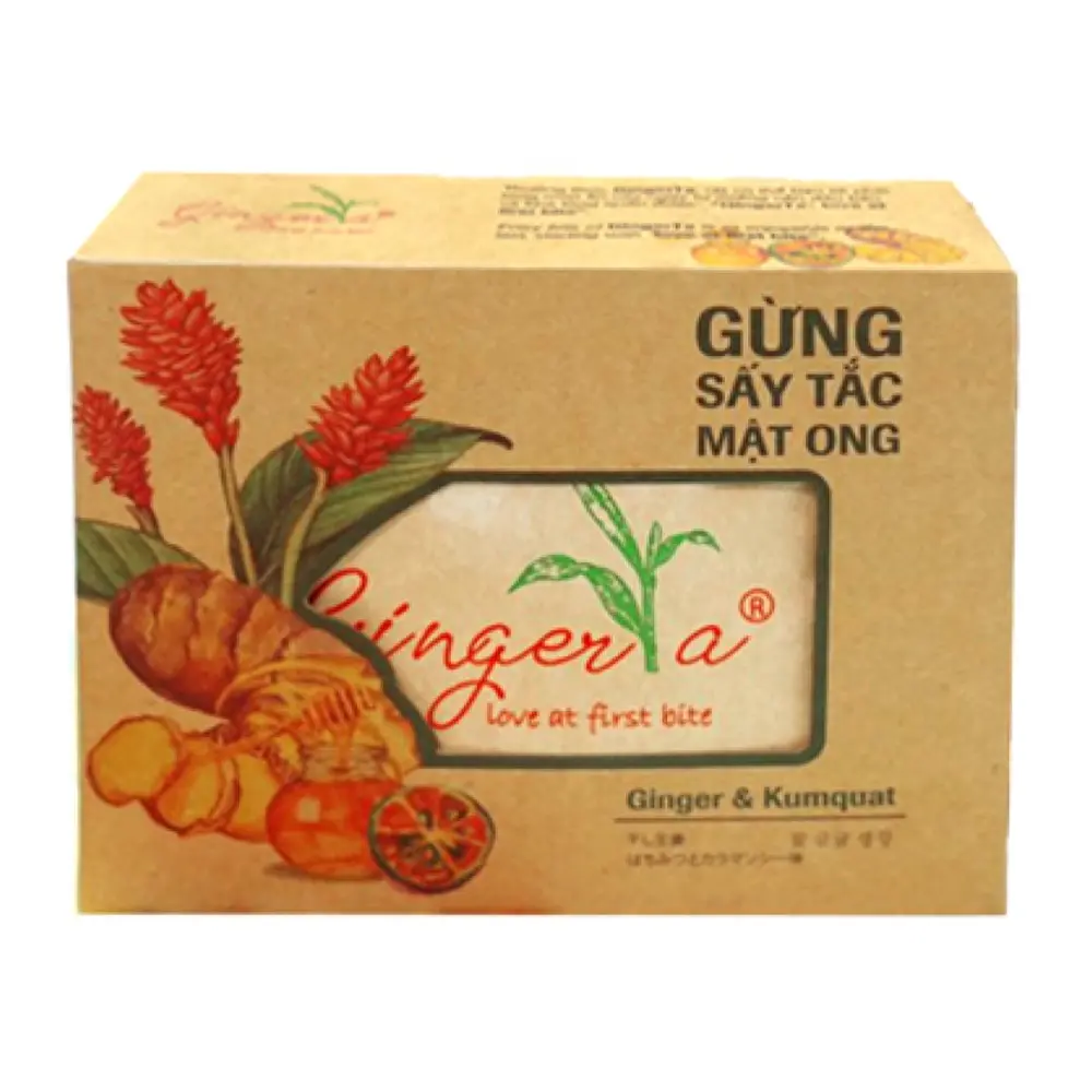 Gừng Sấy Tắc Mật Ong, Dried Ginger with Honey & Kumquat (100g) - NAM XANH