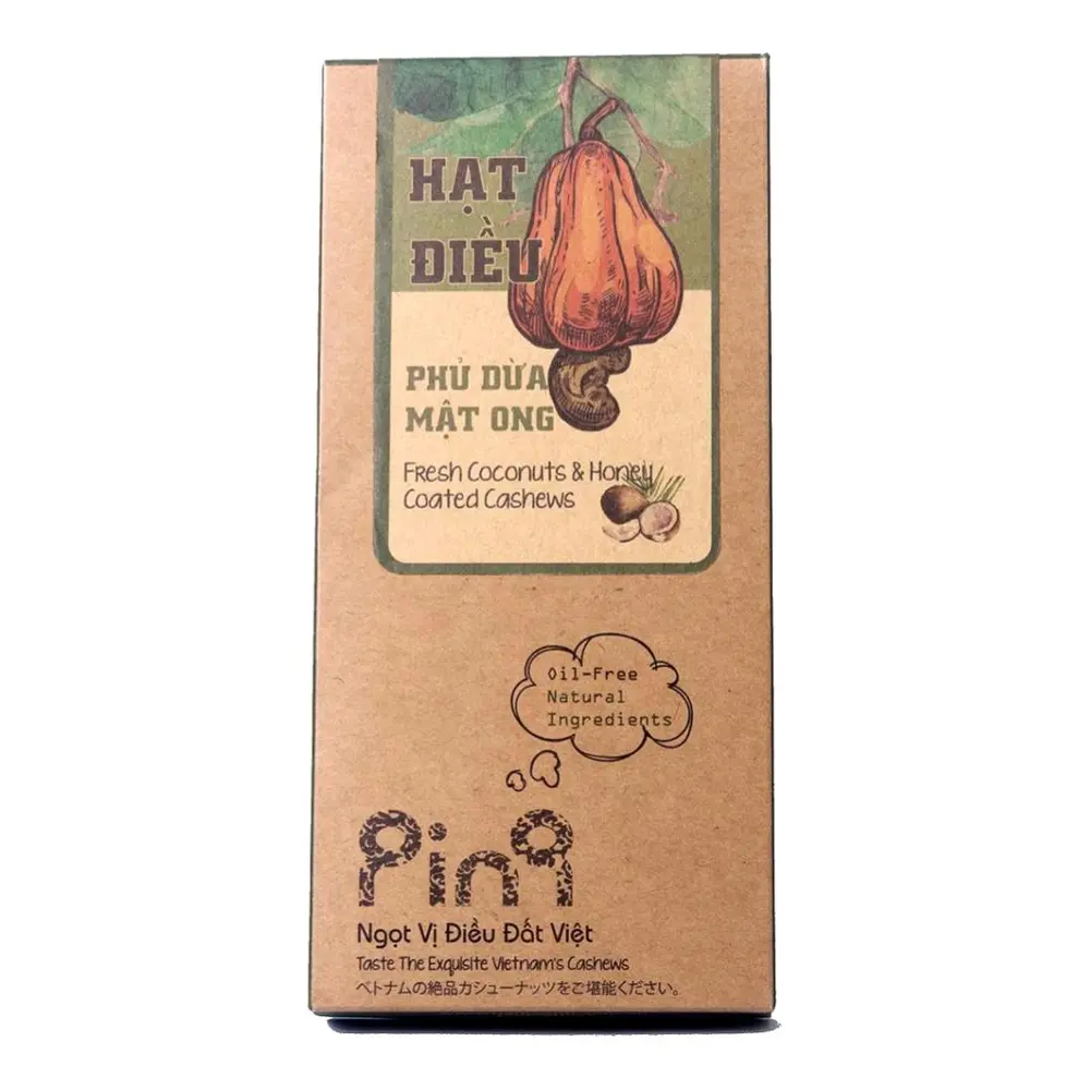 Hạt Điều Phủ Dừa Mật Ong, Fresh Coconuts & Honey Coated Cashews (50g) - NAM XANH