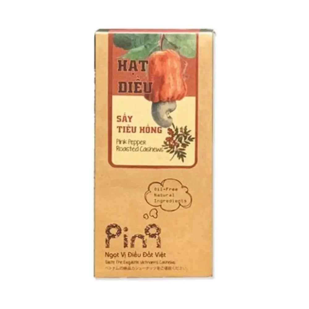 Hạt Điều Sấy Tiêu Hồng, Pink Pepper Roasted Cashew Nuts (50g) - NAM XANH
