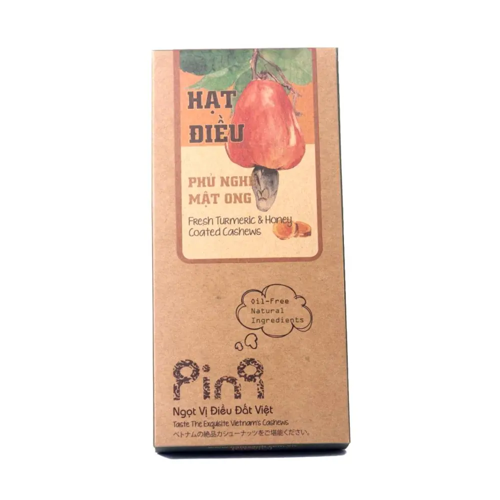 Điều Phủ Nghệ Mật Ong, Fresh Turmeric & Honey Coated Cashew Nuts (50g) - NAM XANH