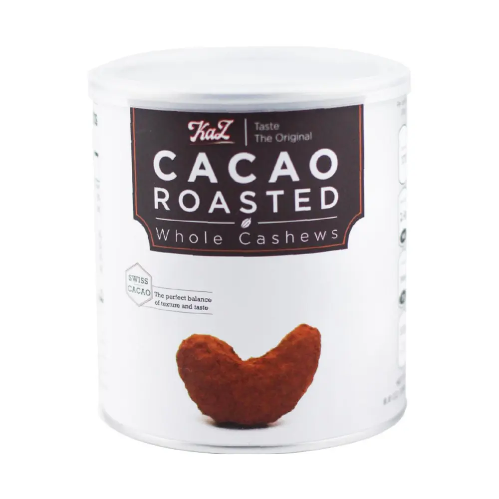 Hạt Điều Cacao, KaZ, Cocoa Roasted Whole Cashews, 12 oz (340g) - KAZORI