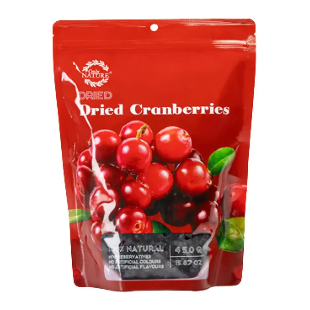 Nam Việt Quất Sấy Khô Cắt Lát, Dried Cranberries, Sliced (120g) - ONLY NATURE