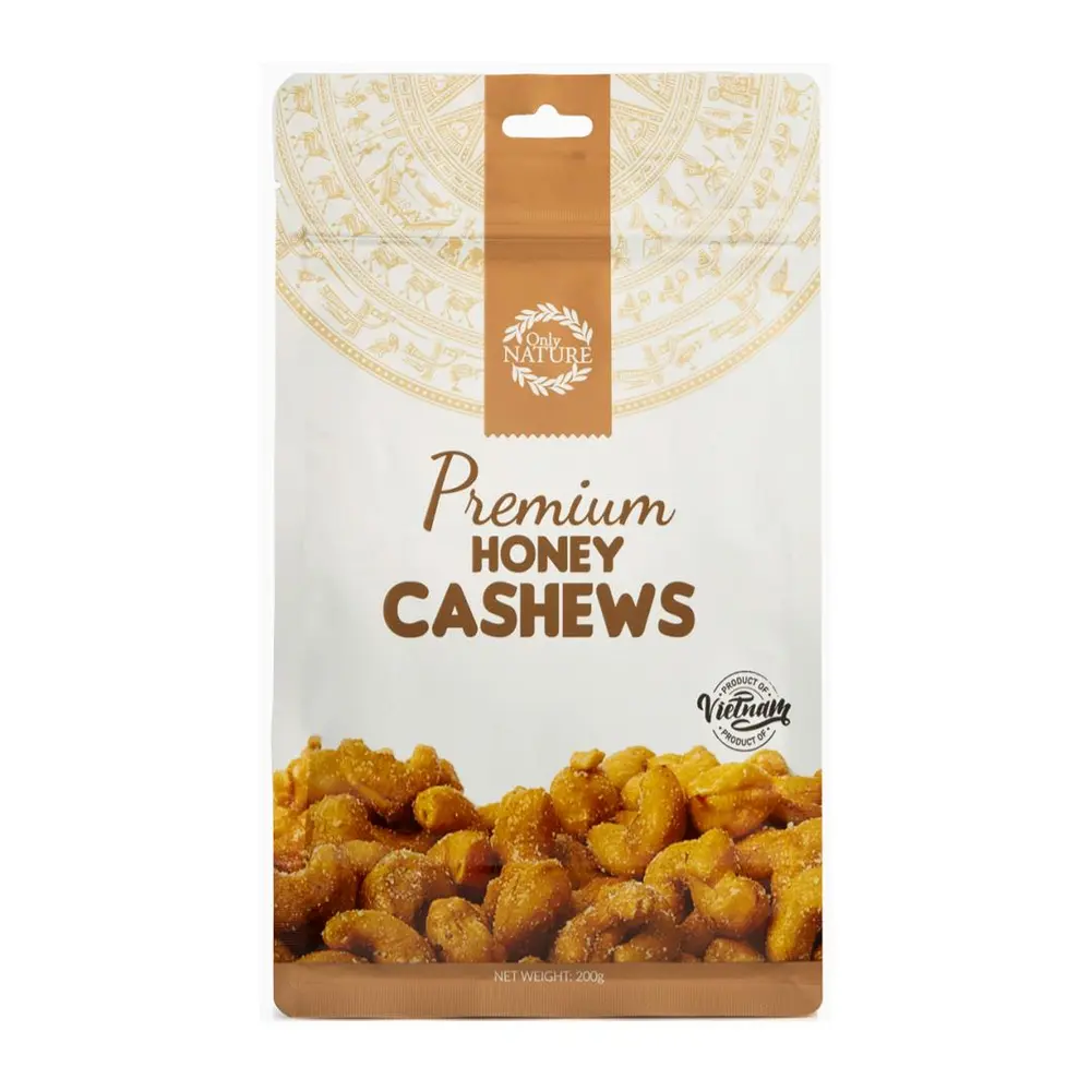Hạt Điều Sấy Không Muối, Premium Unsalted Cashews (200g) - ONLY NATURE