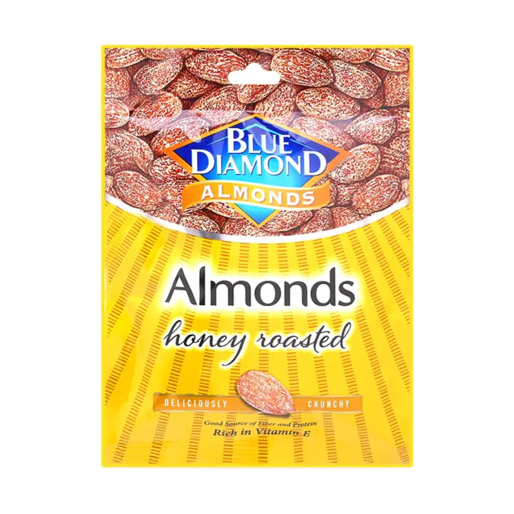 Hạnh Nhân Rang Mật Ong, Honey Roasted Almonds (30g) - BLUE DIAMOND ALMONDS