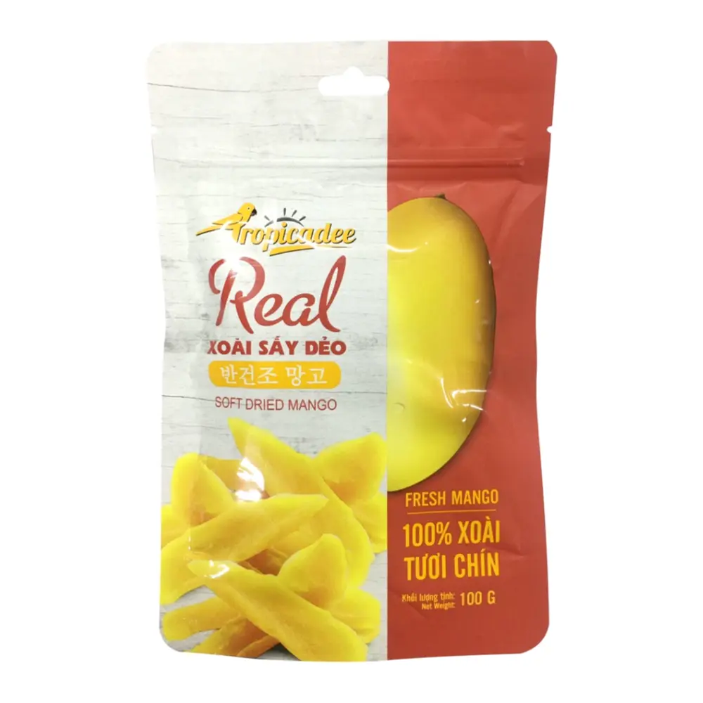 Xoài Sấy Dẻo, Soft Dried Mango (100g) - TROPICADEE