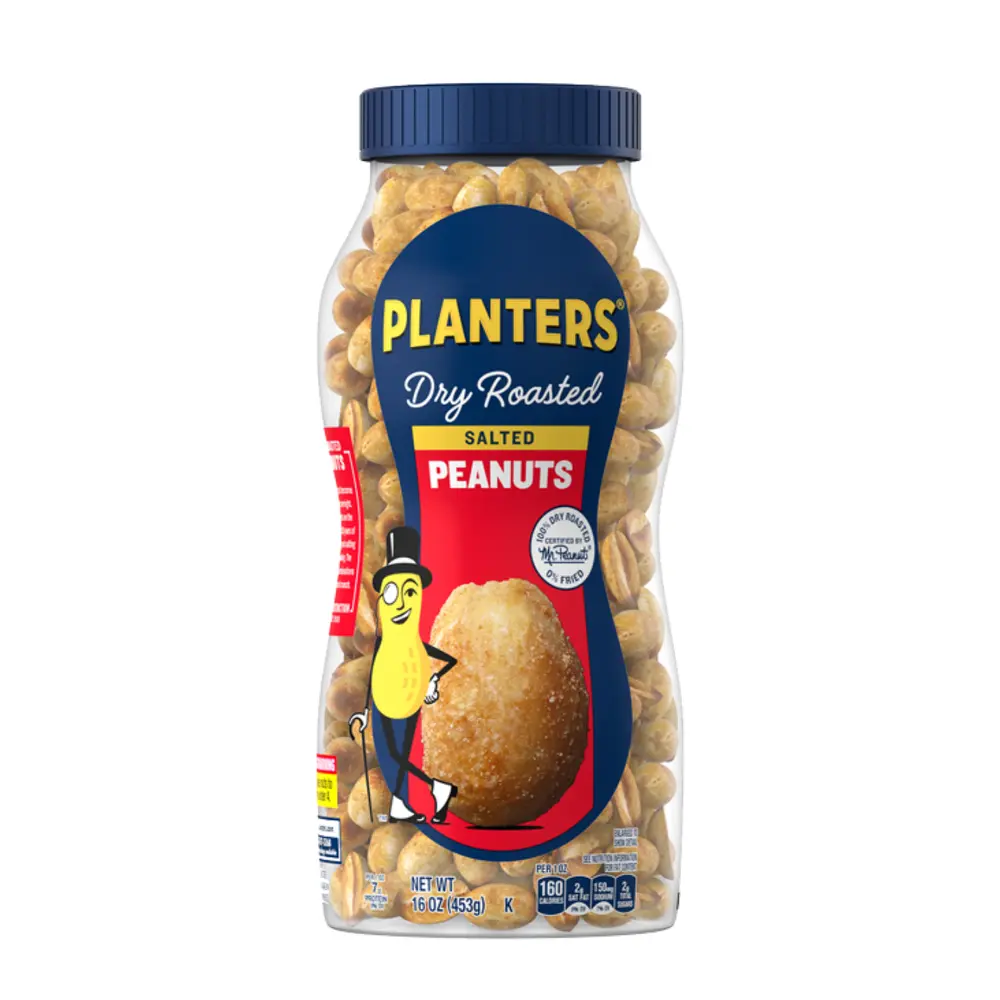 Đậu Phộng Rang, Dry Roasted Peanuts, 16 oz (453g) - PLANTERS