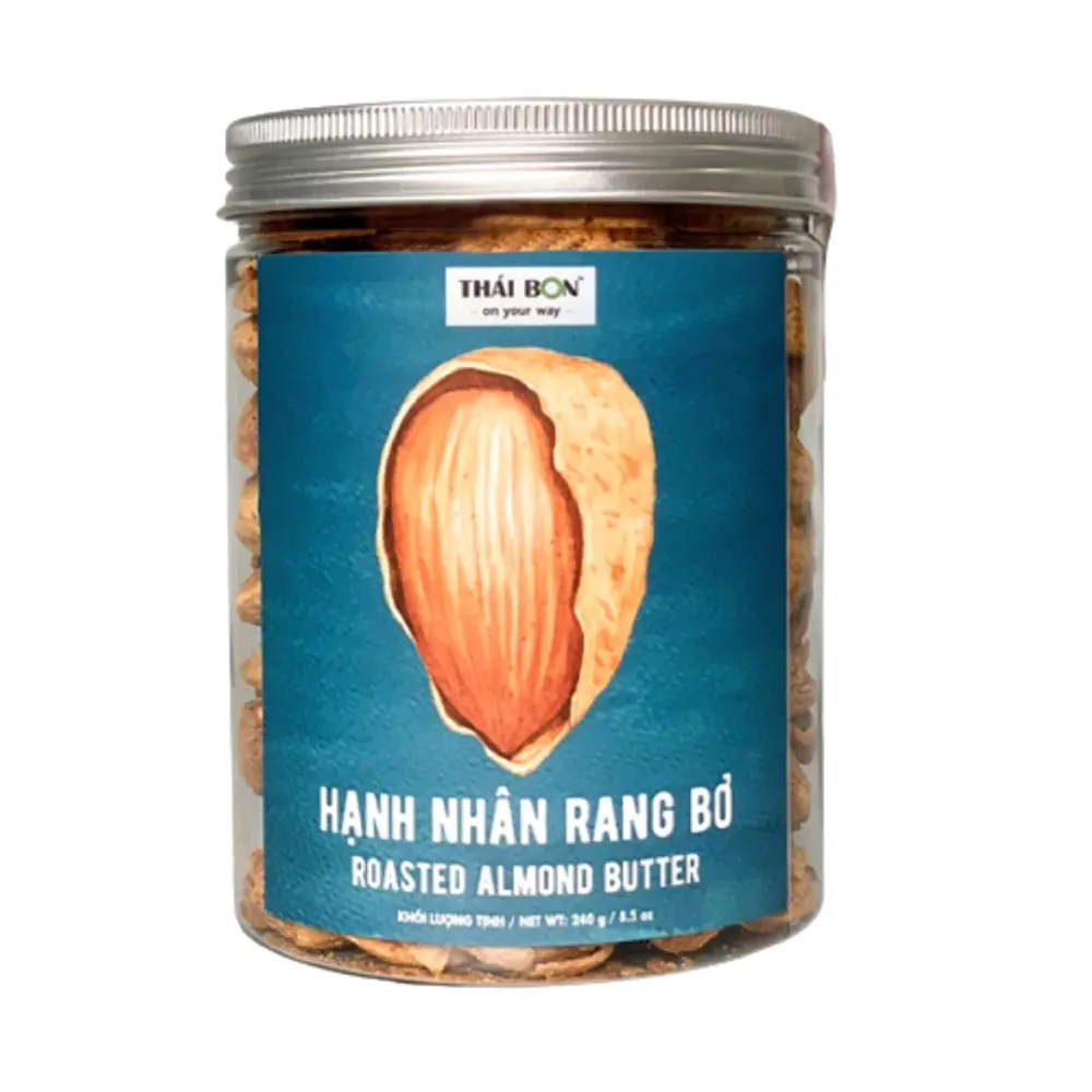 Hạnh Nhân Rang Bơ, Roasted Almond Butter, 8.5 oz (240g) - THAI BON