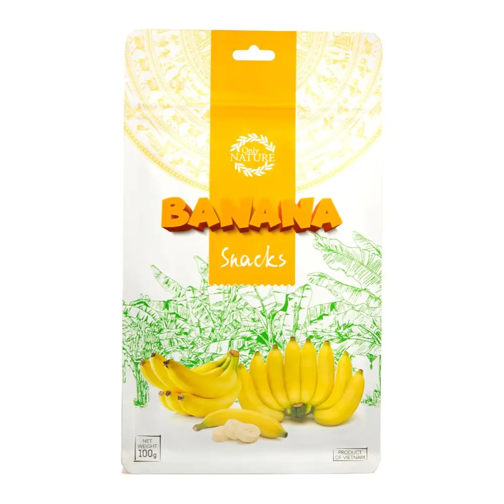 Chuối Sấy Giòn, Banana Snacks (100g) - ONLY NATURE