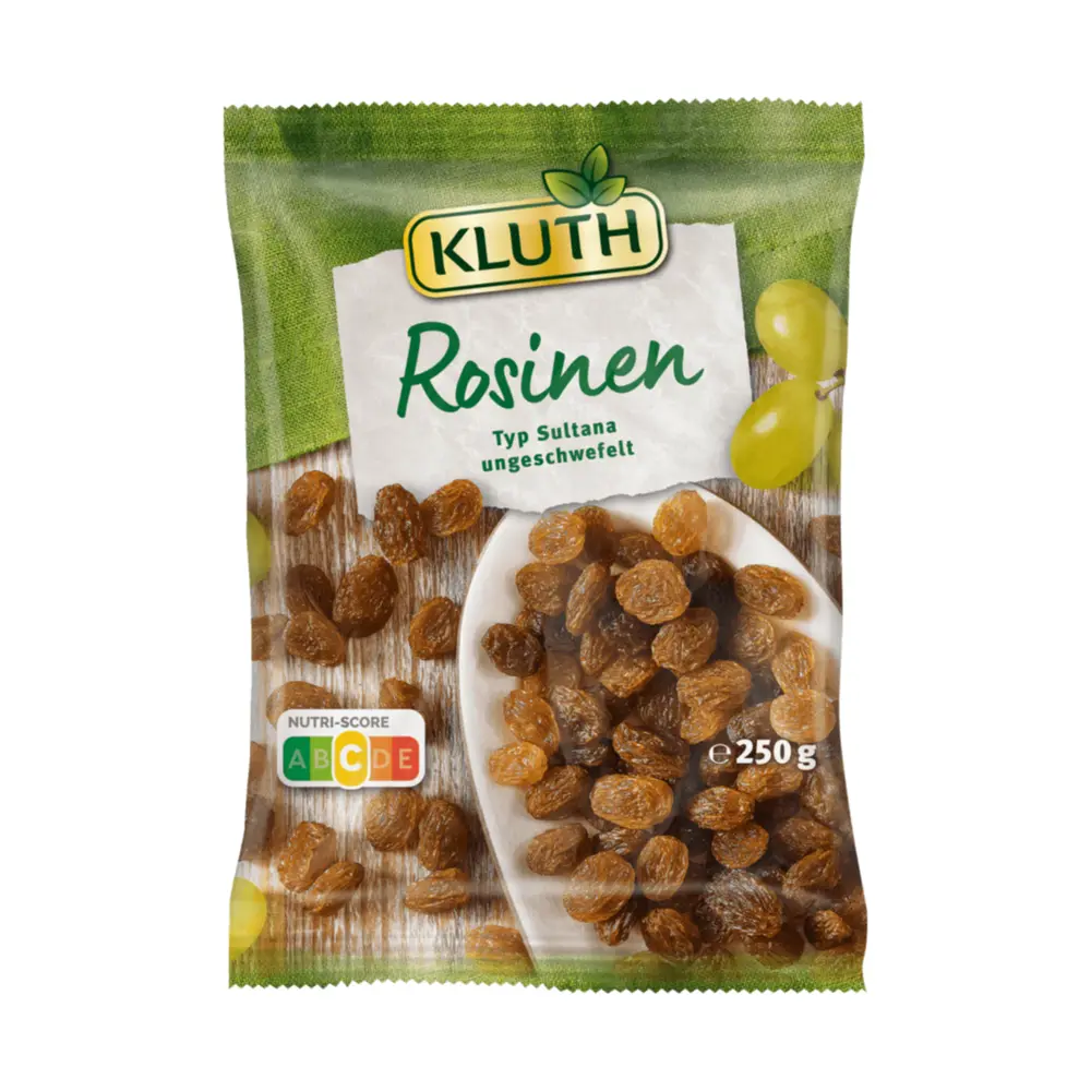 Nho Vàng Khô, Rosinen Typ Sultana Ungeschwefelt, Sultanas (250g) - KLUTH