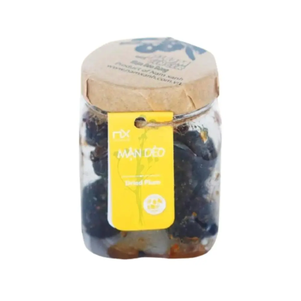 Mận Dẻo Gừng, Dried Plum with Ginger (100g) - NAM XANH