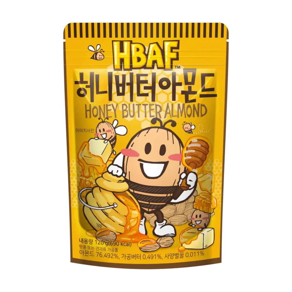 Hạnh Nhân Tẩm Bơ Mật Ong, Honey Butter Almond (120g) - HBAF