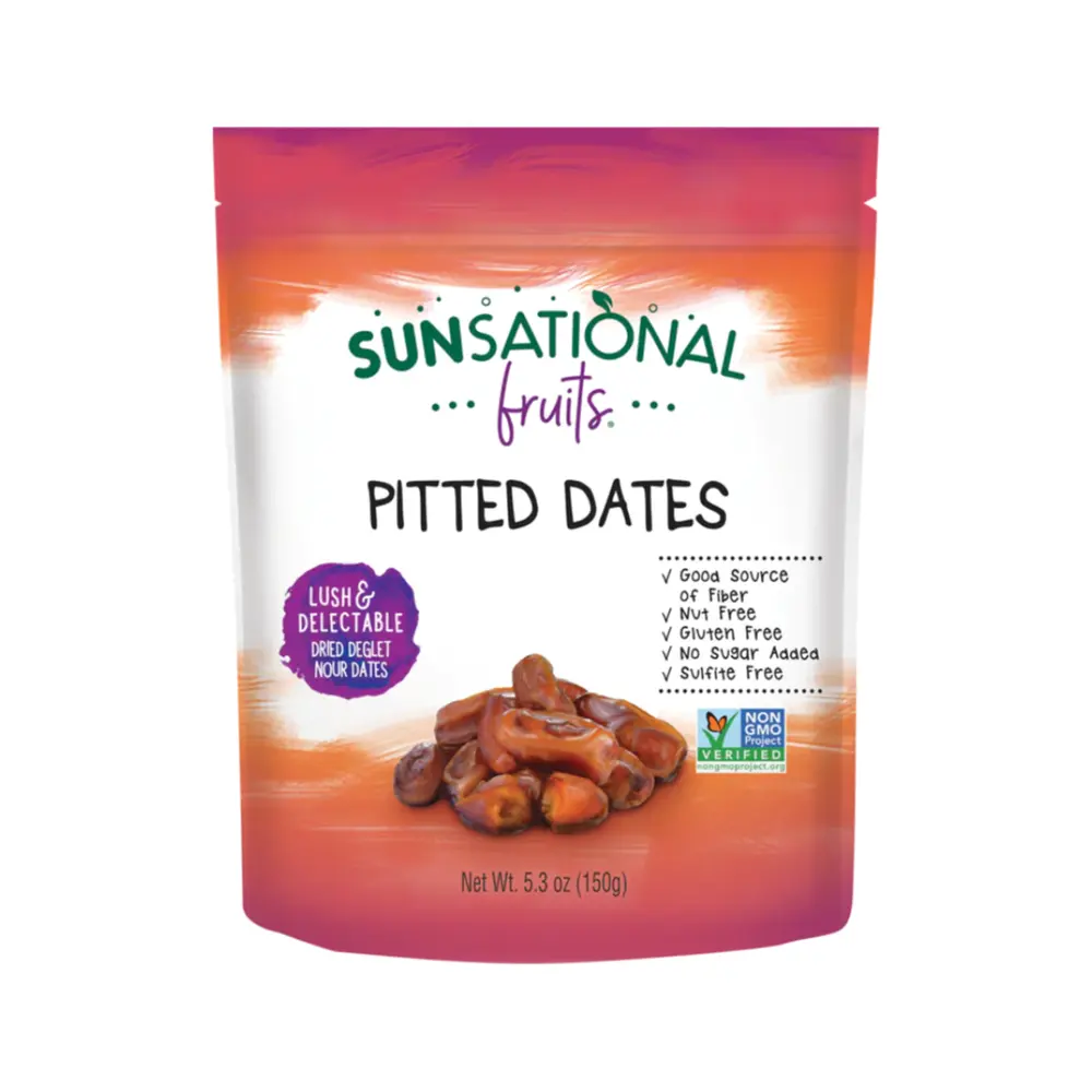 Chà Là Tách Hạt Sấy Khô, Pitted Dates, 5.3 oz (150g) - SUNSATIONAL FRUITS