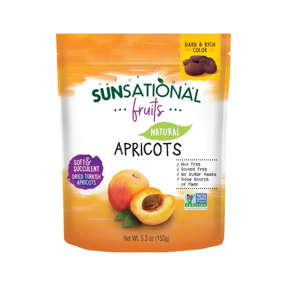 Quả Mơ Sấy Khô Tự Nhiên, Natural Apricots, 5.3 oz (150g) - SUNSATIONAL FRUITS
