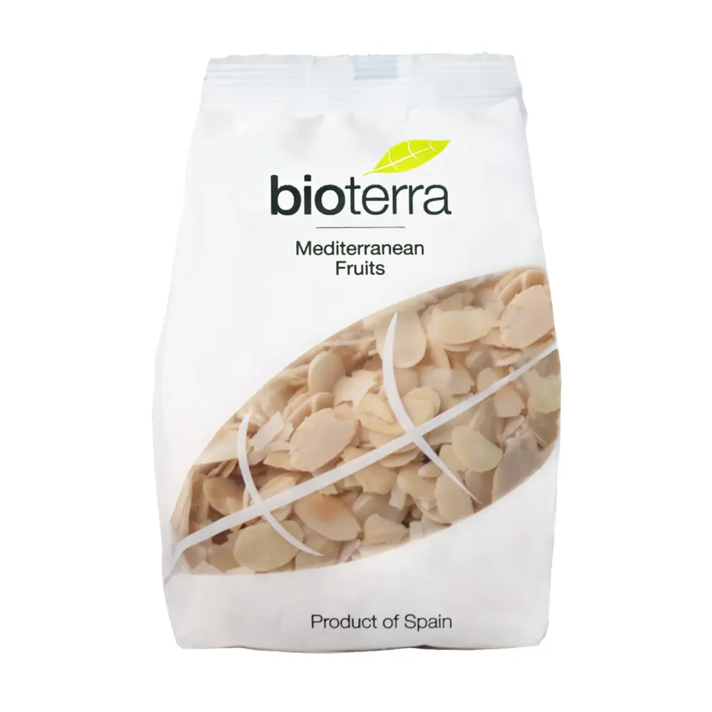 Hạnh Nhân Lát Hữu Cơ, Organic Sliced Blanched Almonds (200g) - BIOTERRA