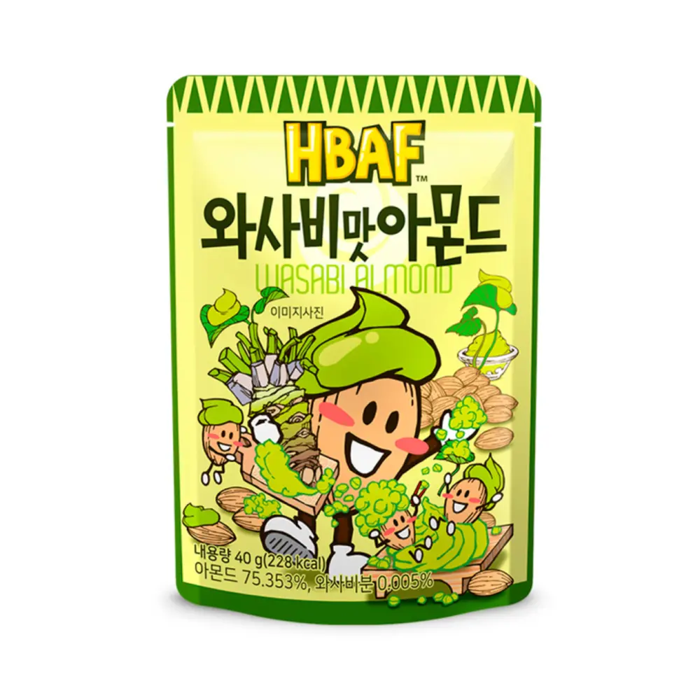 Hạnh Nhân Tẩm Wasabi, Wasabi Almond (40g) - HBAF