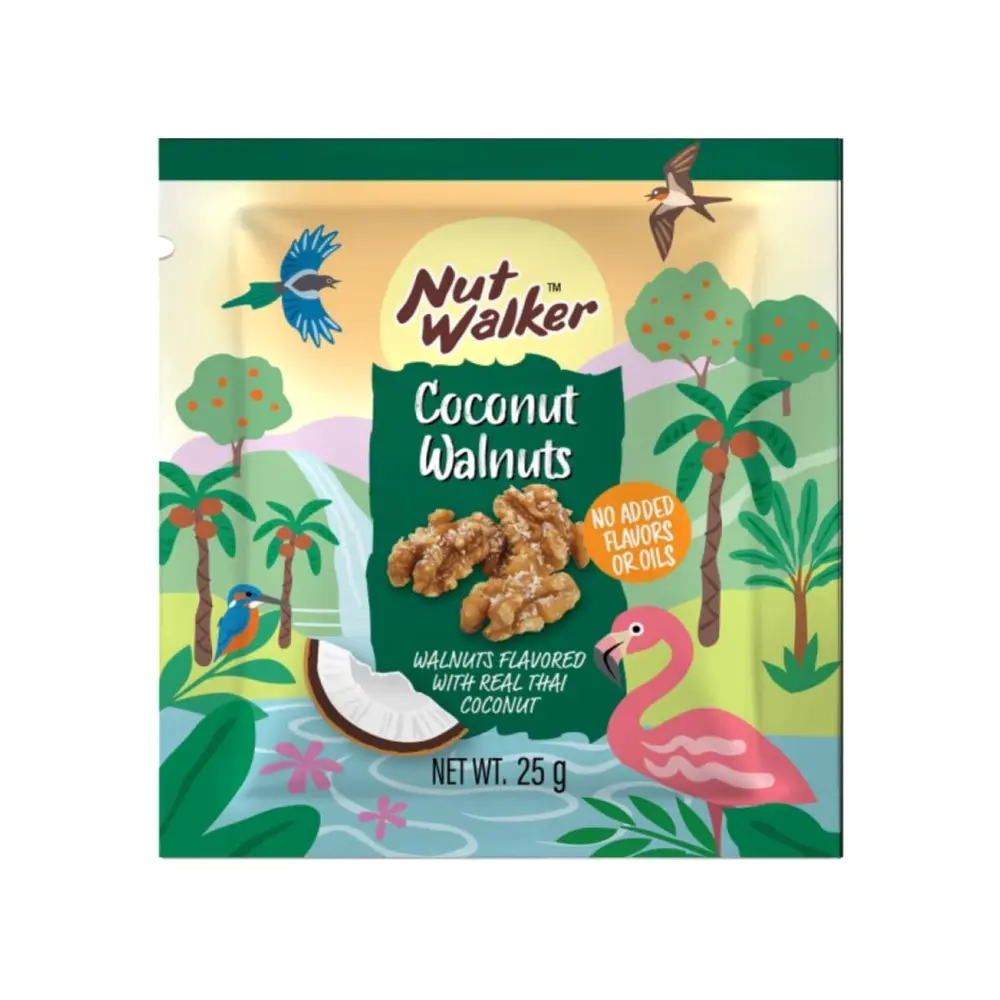 Hạt Óc Chó Tẩm Nước Cốt Dừa, Coconut Walnuts (25g) - NUT WALKER