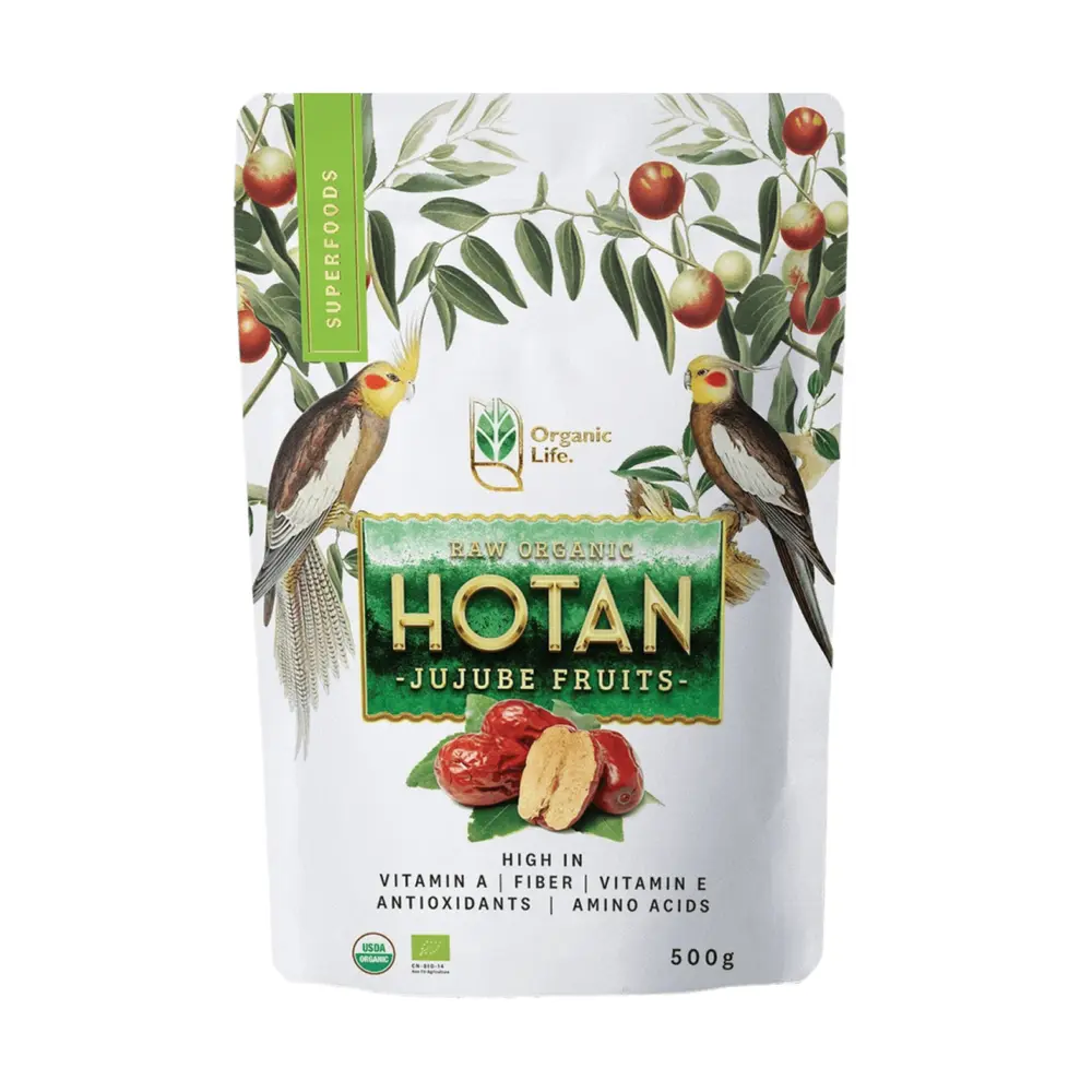 Táo Đỏ Tân Cương Hữu Cơ, Raw Organic Hotan Jujube Fruits (500g) - ORGANIC LIFE