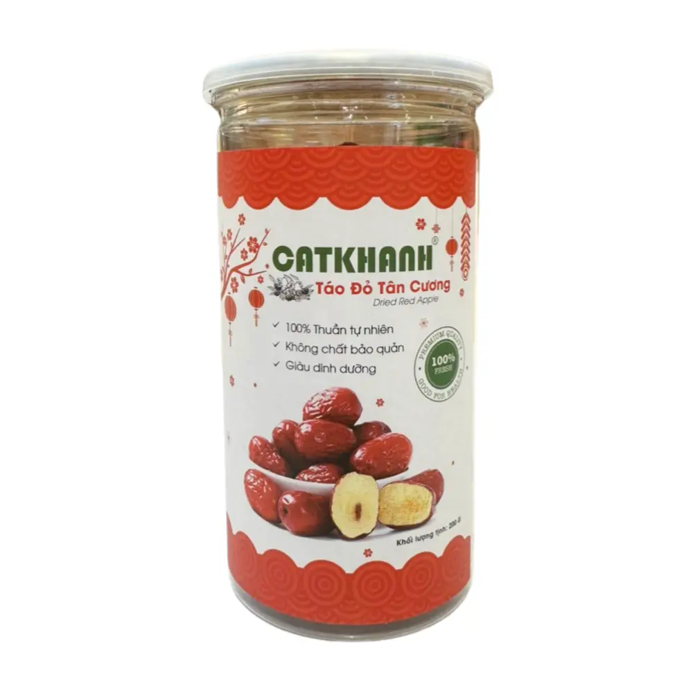 Táo Đỏ Tân Cương, Dried Red Apple (200g) - CAT KHANH