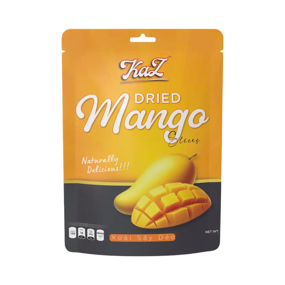 Xoài Sấy Dẻo, KaZ, Premium Soft Dried Mango, 3.5 oz (100g) - KAZORI