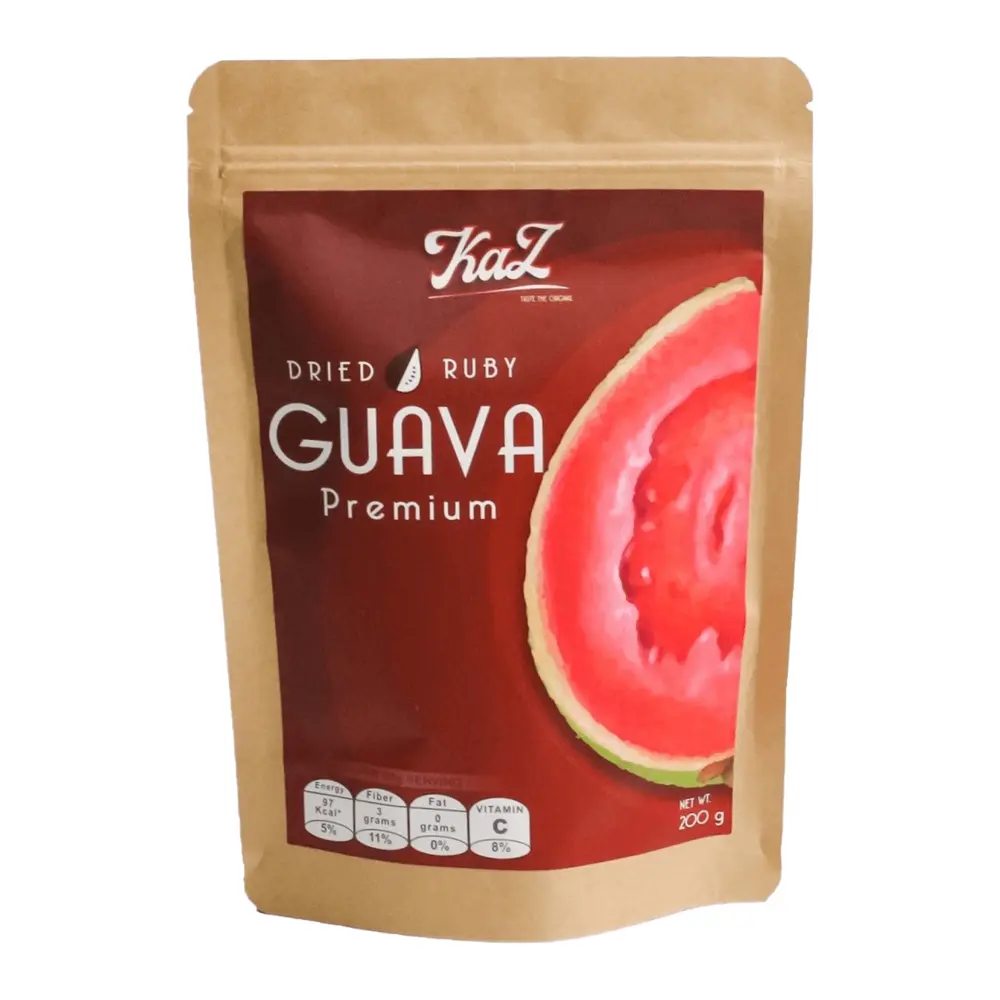 Ổi Hồng Sấy Dẻo, KaZ, Premium Soft Dried Ruby Supreme Guava (200g) - KAZORI