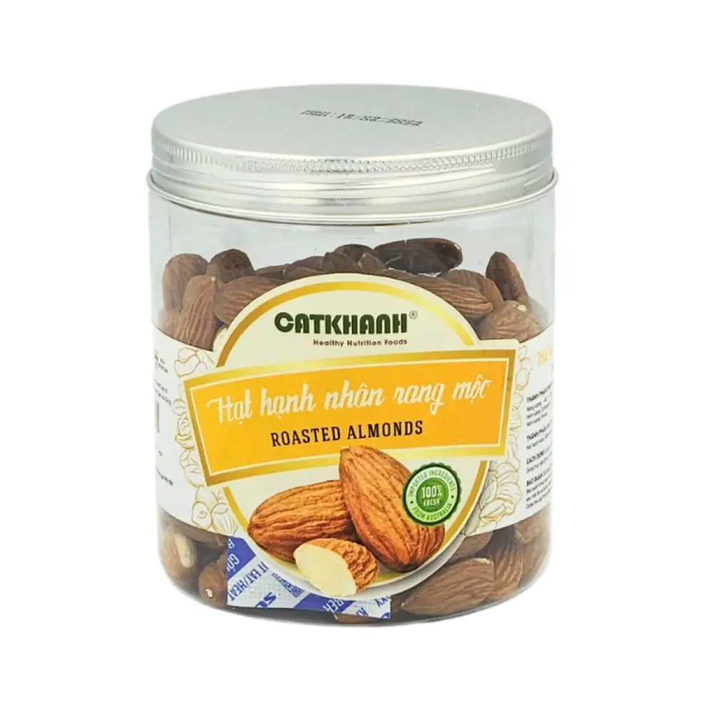 Hạt Hạnh Nhân Rang Mộc, Roasted Almonds (200g) - CAT KHANH