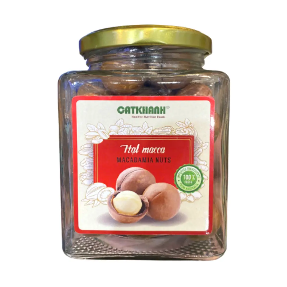 Hạt Macca Nứt Vỏ, In-Shell Macadamia Nuts (250g) - CAT KHANH