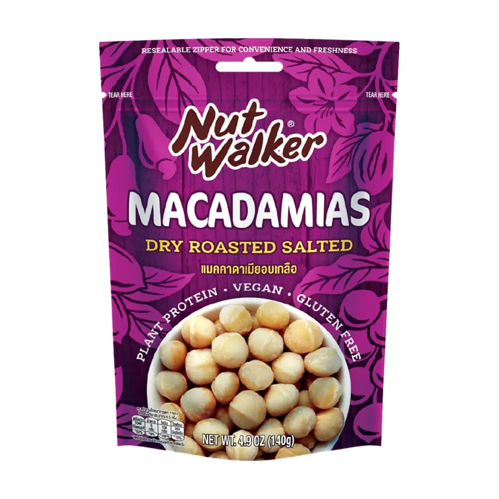 Hạt Macca Rang Muối, Macadamias, Dry Roasted Salted, 4.9 oz (140g) - NUT WALKER