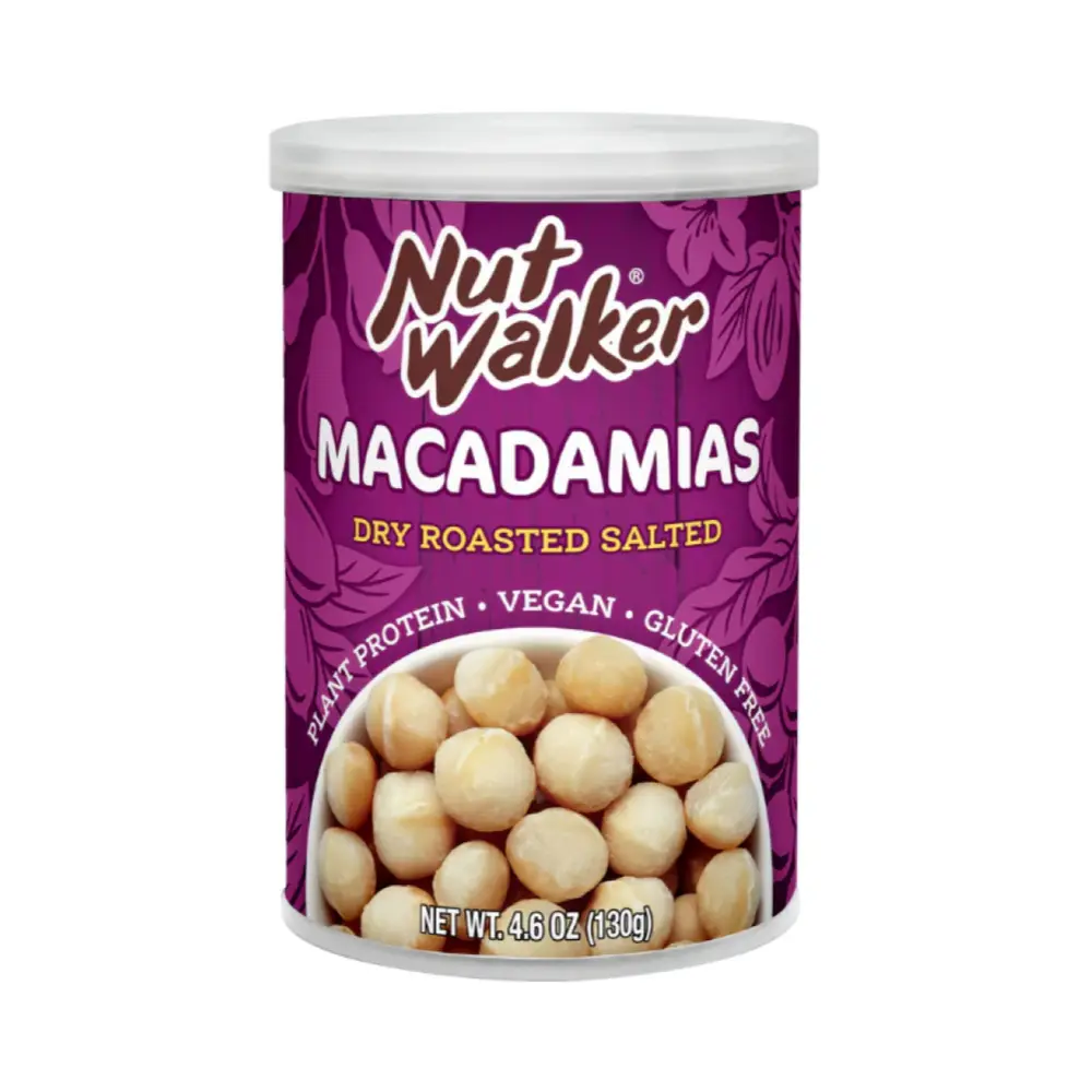 Hạt Macca Rang Muối, Macadamias, Dry Roasted Salted, 4.6 oz (130g) - NUT WALKER