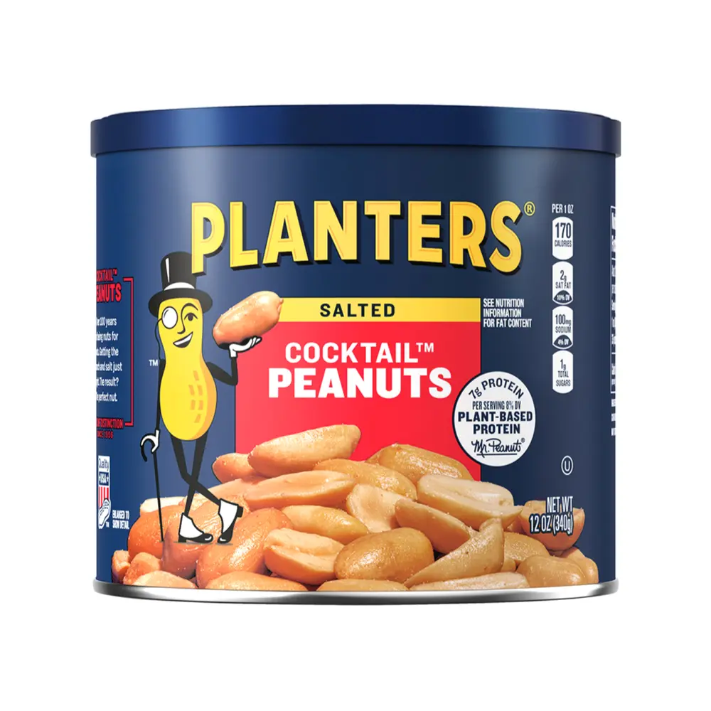 Đậu Phộng Rang Muối, Salted Cocktail Peanuts, 12 oz (340g) - PLANTERS
