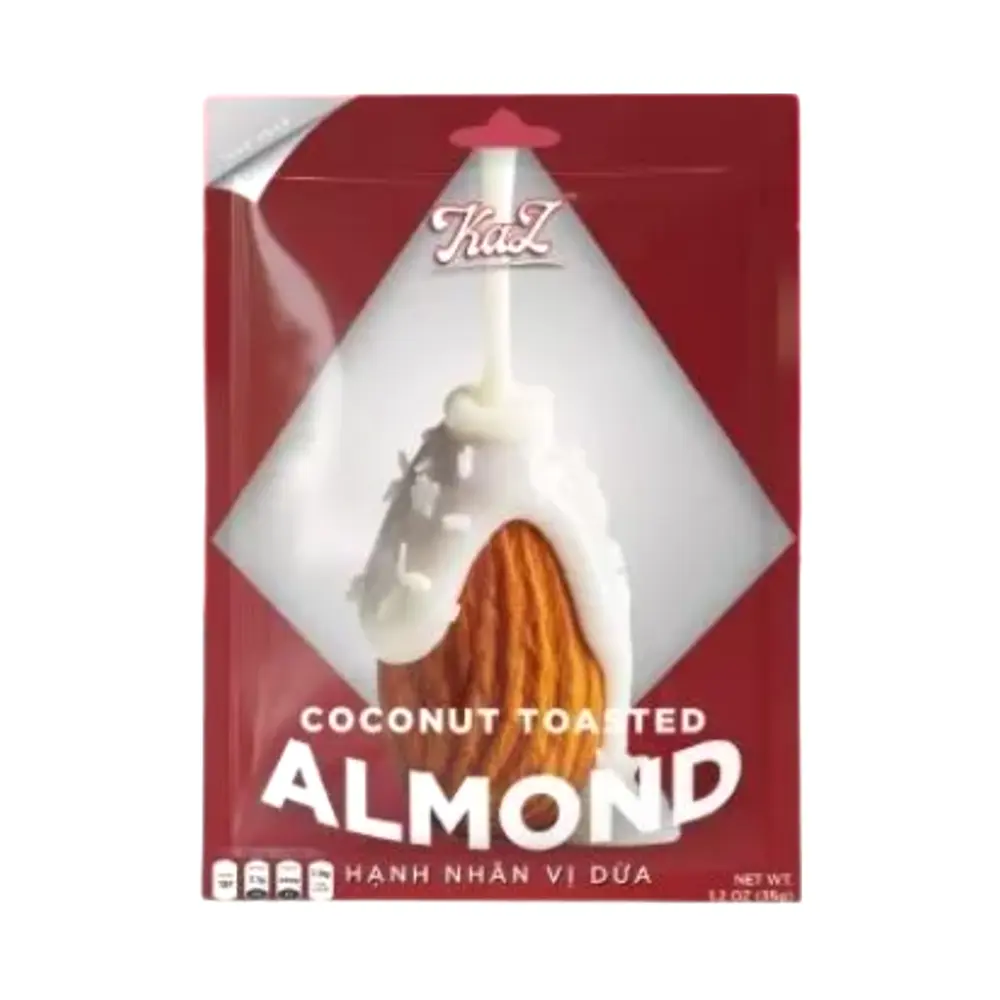 Hạnh Nhân Vị Dừa, KaZ, Toasted Coconut Almonds, 1.2 oz (35g) - KAZORI