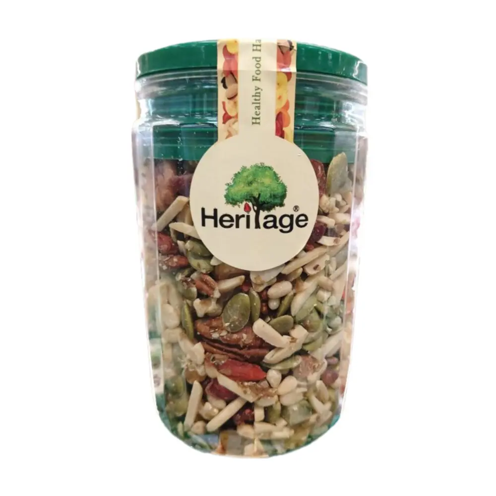 Hỗn Hợp Trái Cây Khô & Hạt Rang Không Muối, Dry Roasted Unsalted Mixed Nuts & Dried Fruits (250g) - HERITAGE