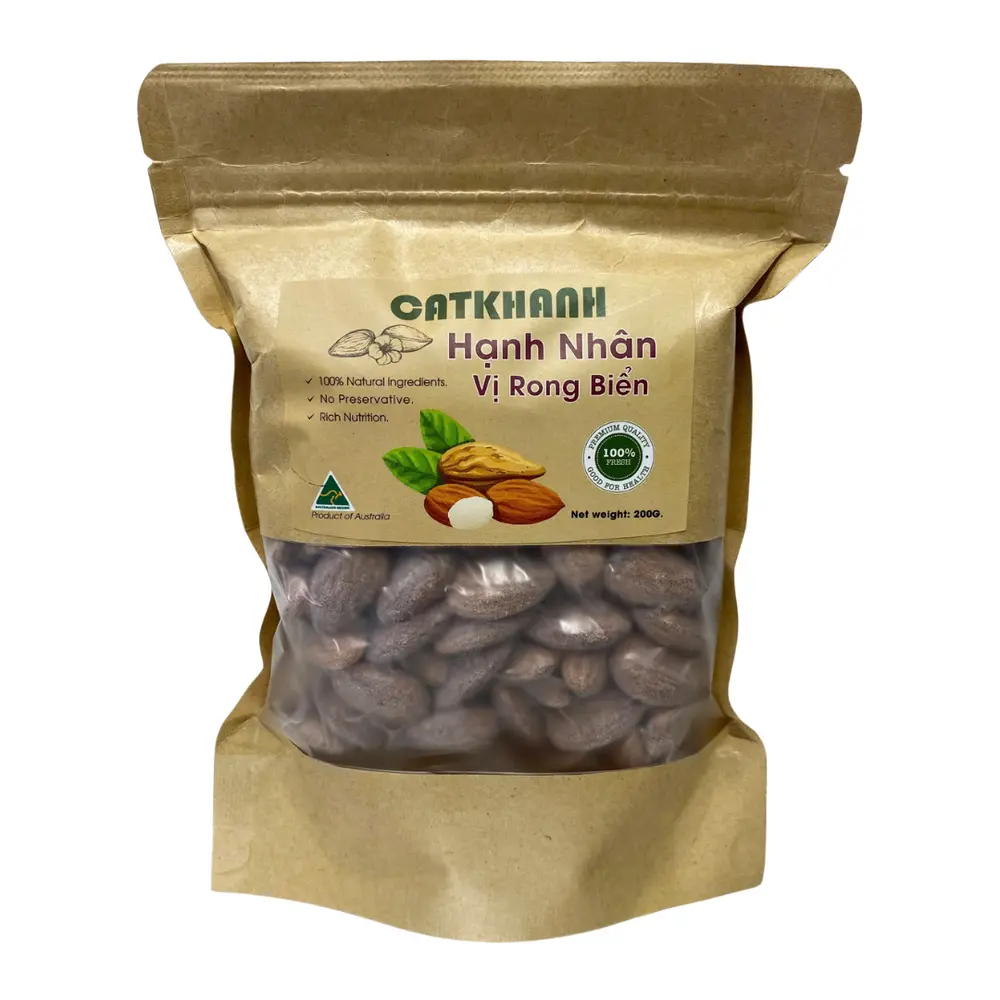 Hạnh Nhân Vị Rong Biển, Seaweed Flavoured Almond (200g) - CAT KHANH