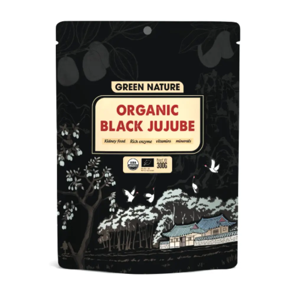 Táo Đen Hữu Cơ, Organic Black Jujube (300g) - GREEN NATURE