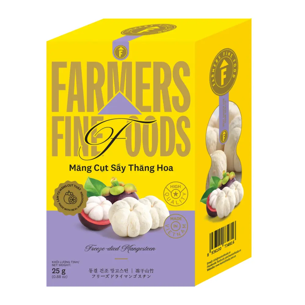 Măng Cụt Sấy Thăng Hoa, Freeze-Dried Mangosteen, 0.88 oz (25g) - FARMERS FINE FOODS