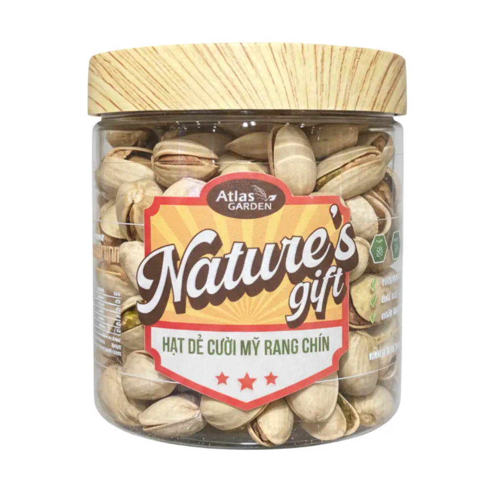 Hạt Dẻ Cười Mỹ Rang Chín, Nature`s Gift, Roasted Pistachio (235g) - ATLAS GARDEN