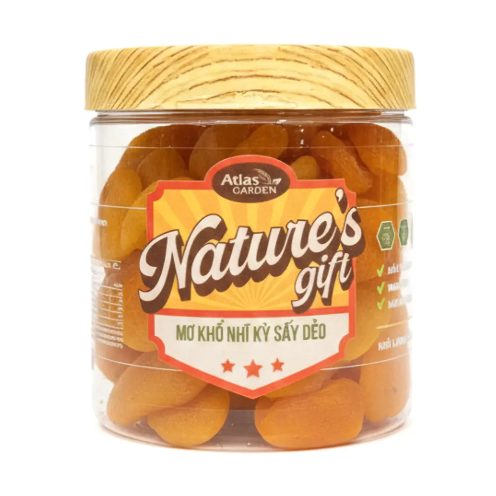 Mơ Thổ Nhĩ Kỳ Sấy Dẻo, Nature`s Gift, Soft-Dried Apricot (340g) - ATLAS GARDEN