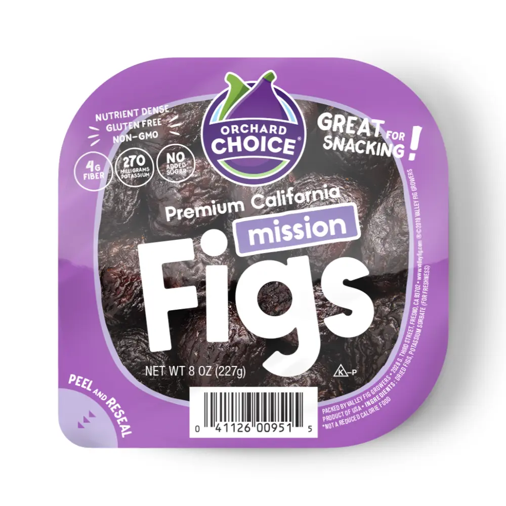 Quả Sung Mỹ Sấy Khô, Premium California Mission Figs, No Sugar Added, 8 oz (227g) - ORCHARD CHOICE
